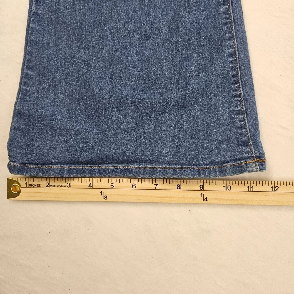 Vibrant MIU Womens High Waisted Flare Jeans Medium Wash Size 9 W28 P522 USA Made